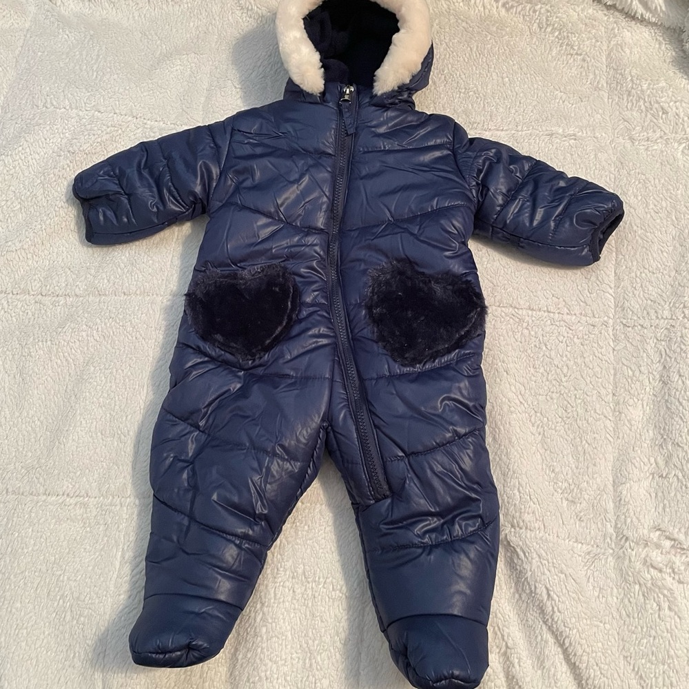 Jessica Simpson Footed Infant Snowsuit